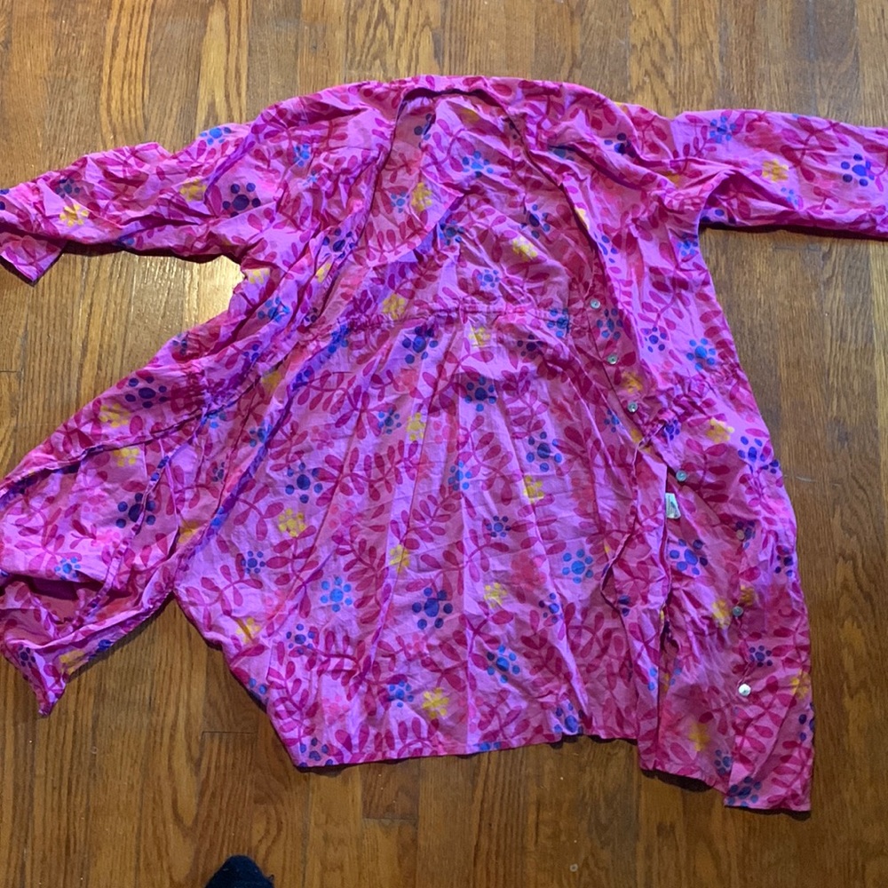Pink wrap dress